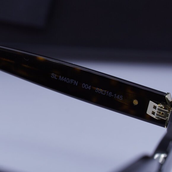 Saint Laurent SL M40/FN 004 Square Sunglasses – Havana/Grey - Picture 6 of 10